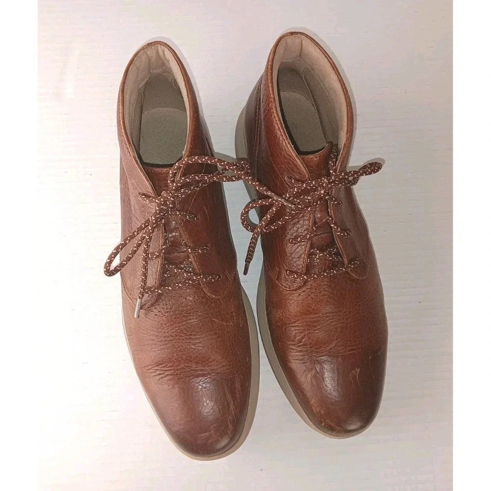 Cole Haan Grand Tour Chukka Men's Size 9.5 M Leather Brown Boots C25564